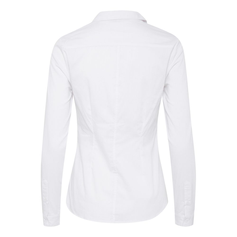 ICHI White Cotton Blouse | Regal Royce