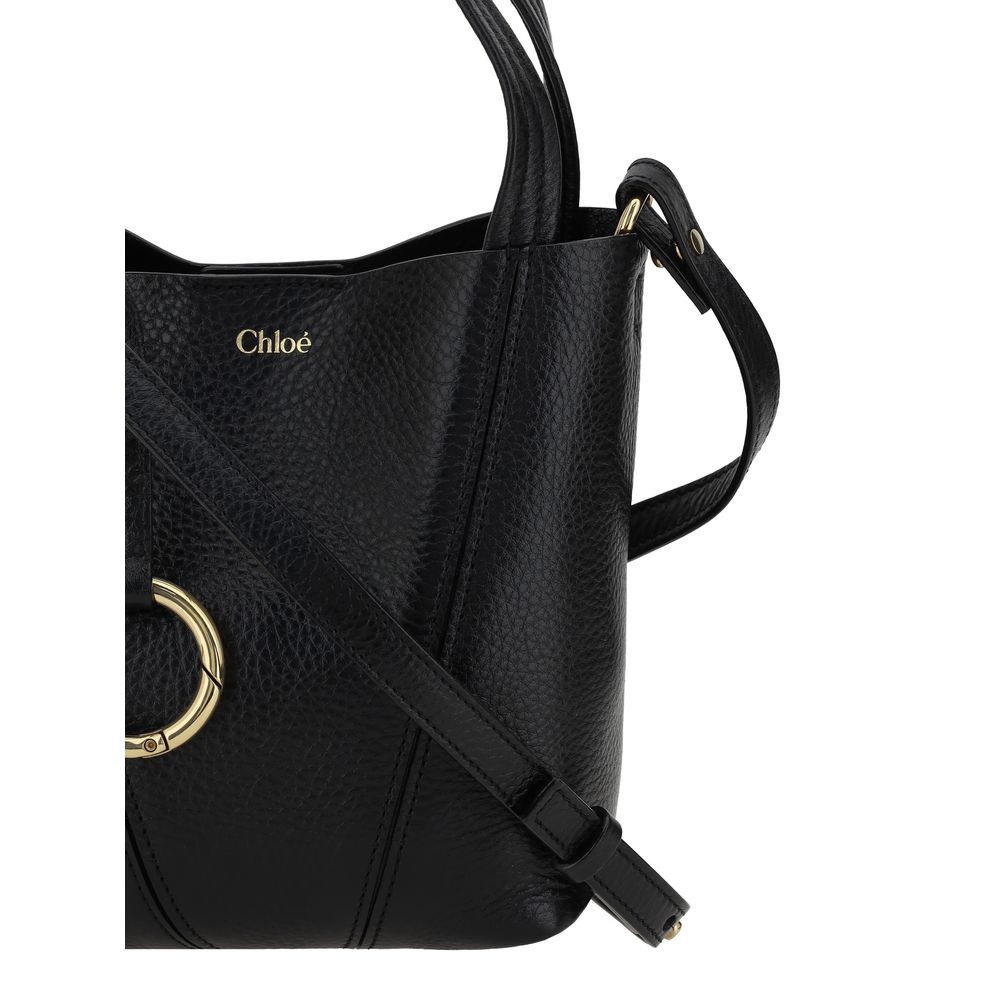 Chloé Black Calf Leather Bos Taurus Shoulder Bag | Regal Royce