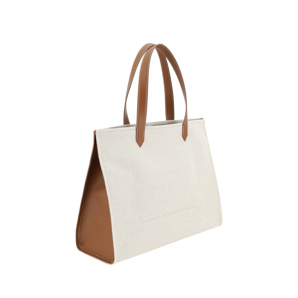 Balmain Beige Cotton Shoulder Bag | Regal Royce