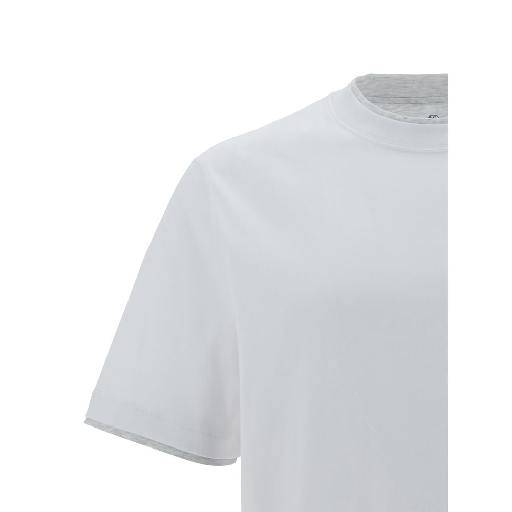 Brunello Cucinelli White Cotton T-Shirt | Regal Royce