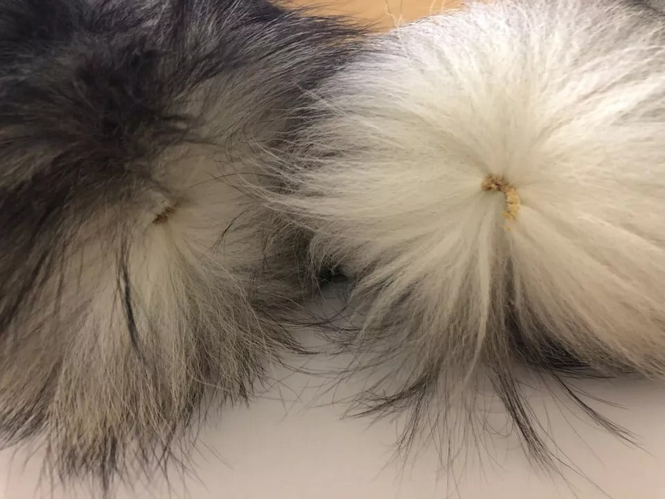 Dolce & Gabbana Brown Fox Tail Fur Shawl Neck Wrap Cover Collar Scarf | Regal Royce