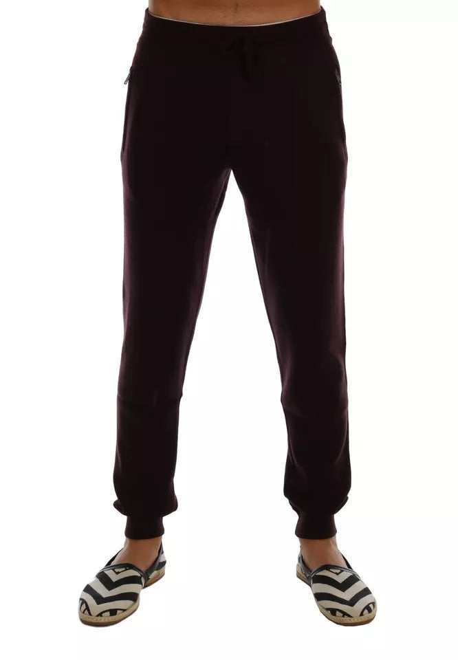Dolce & Gabbana Purple Cashmere Gym Training Sport Pants | Regal Royce