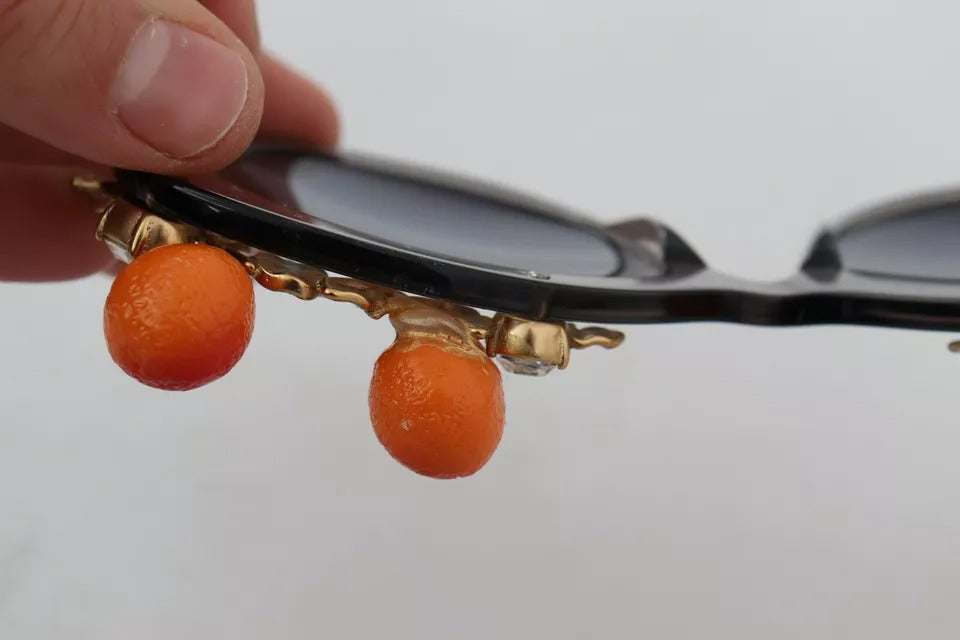 Dolce & Gabbana DG4283B Acetate Crystals Orange Applique Sunglasses | Regal Royce