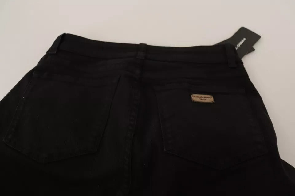 Dolce & Gabbana Black Cotton Stretch Skinny Denim Jeans | Regal Royce