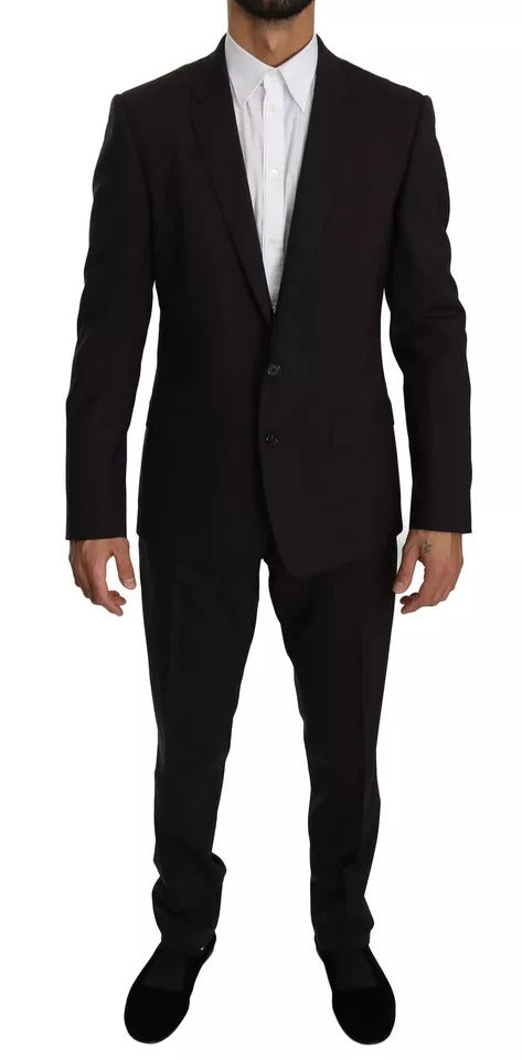 Dolce & Gabbana Purple MARTINI Wool Stretch 2 Piece Suit | Regal Royce