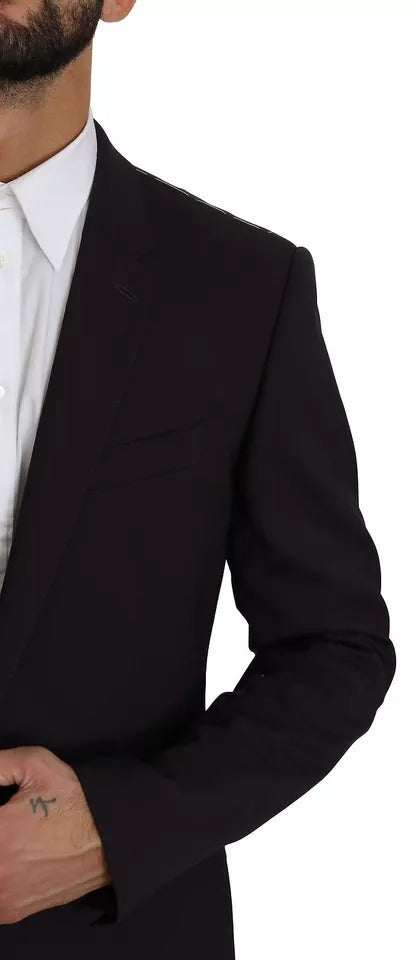 Dolce & Gabbana Purple MARTINI Wool Stretch 2 Piece Suit | Regal Royce