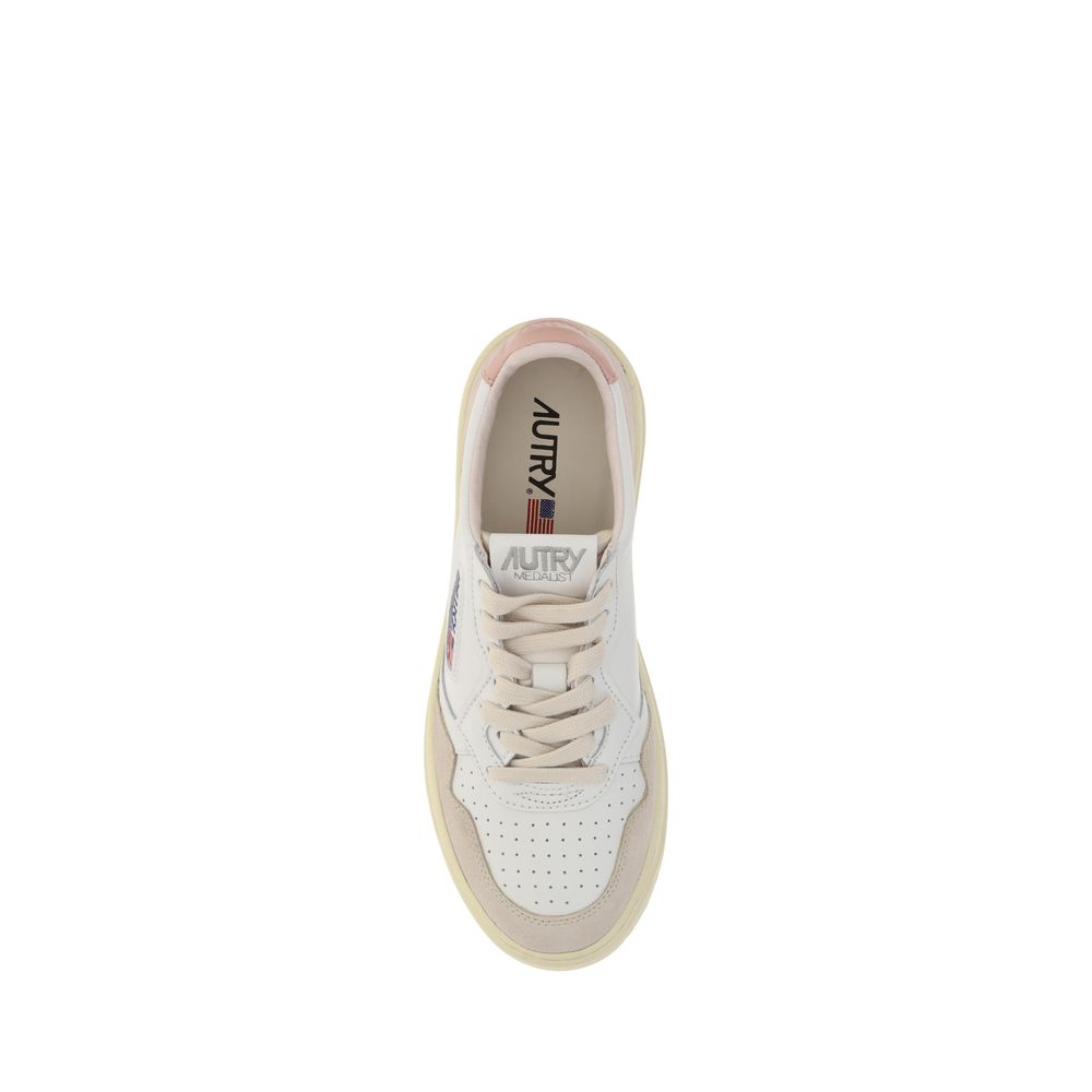 Autry White Leather Low Top Sneakers | Regal Royce