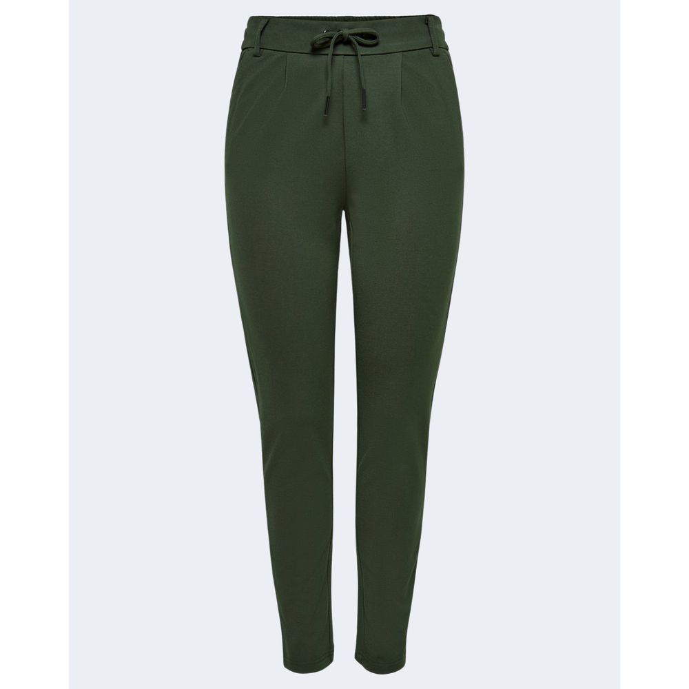 Only Green Viscose Casual Pants | Regal Royce