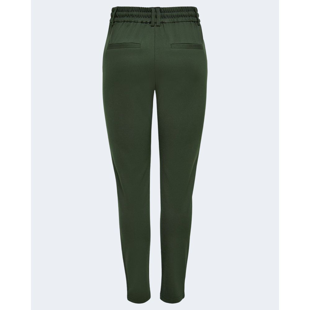 Only Green Viscose Casual Pants | Regal Royce
