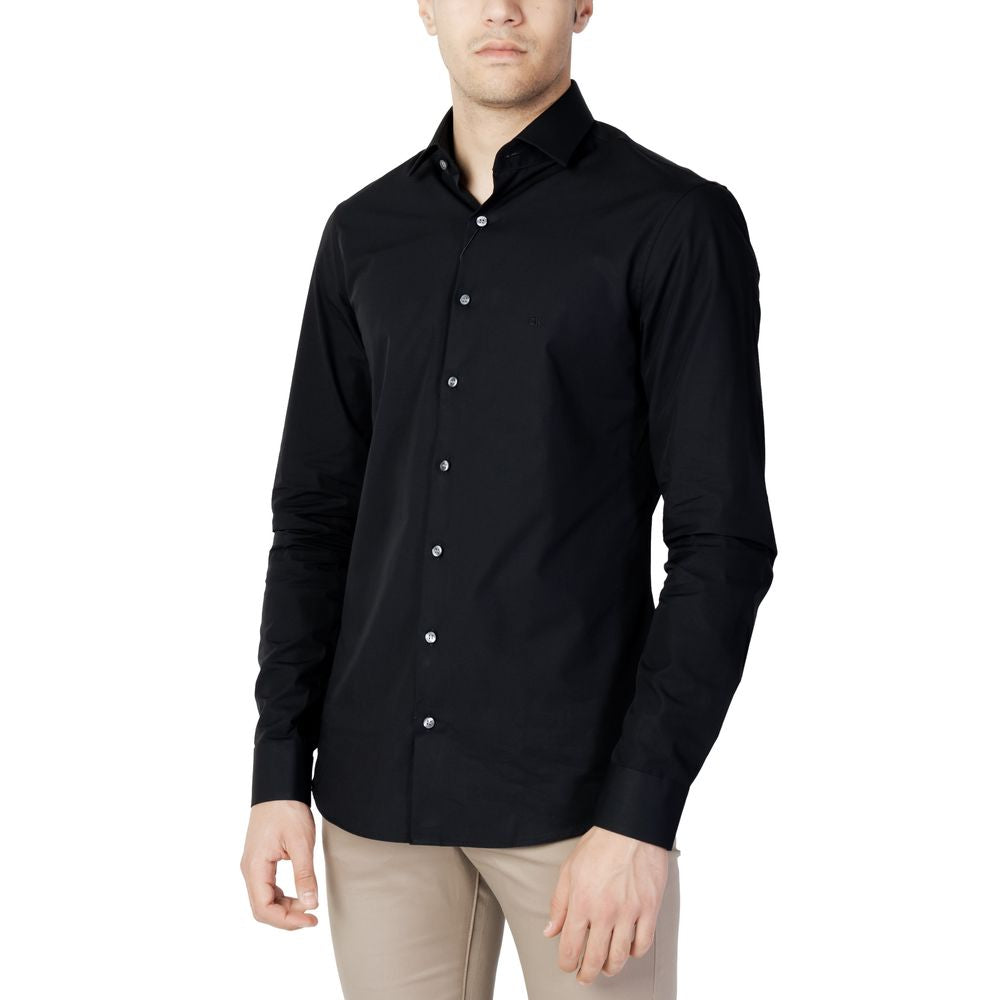 Calvin Klein Black Cotton Dress Shirt | Regal Royce