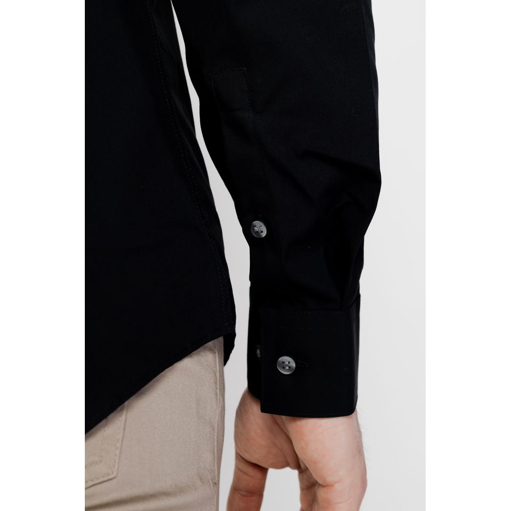 Calvin Klein Black Cotton Dress Shirt | Regal Royce