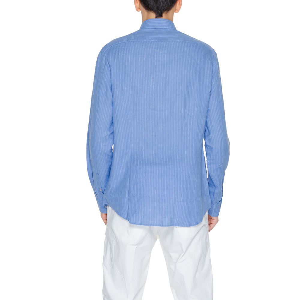 Calvin Klein Blue Linen Dress Shirt | Regal Royce