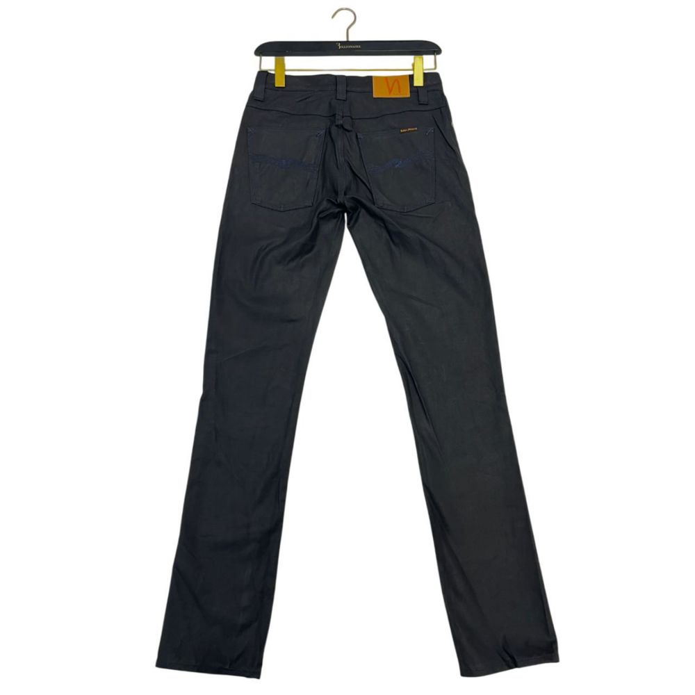 Nudie Jeans Black Cotton Men Jeans | Regal Royce