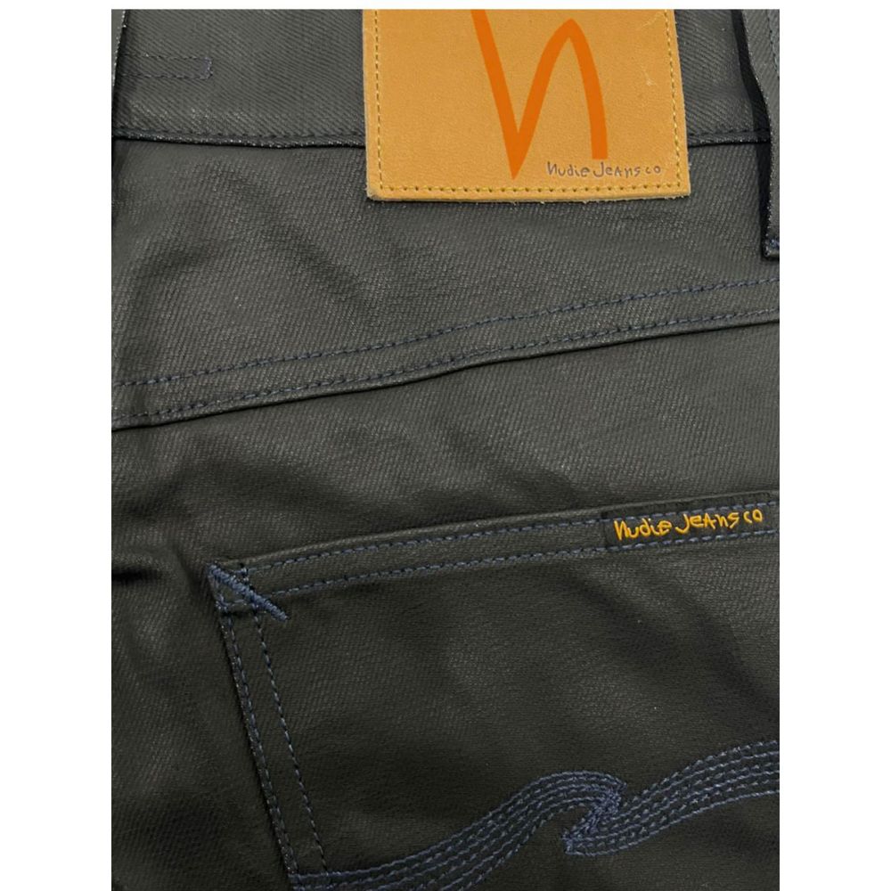 Nudie Jeans Black Cotton Men Jeans | Regal Royce