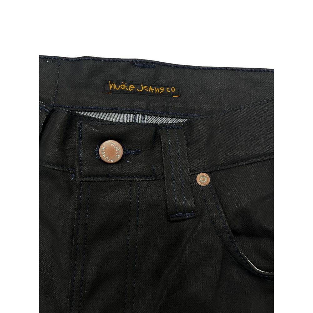 Nudie Jeans Black Cotton Men Jeans | Regal Royce