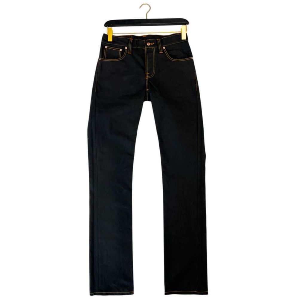 Nudie Jeans Black Cotton Men's Jean | Regal Royce