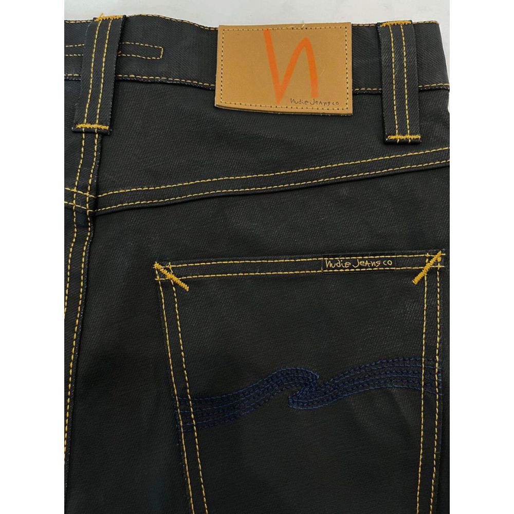 Nudie Jeans Black Cotton Men's Jean | Regal Royce