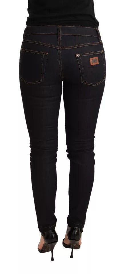 Dolce & Gabbana Blue Cotton Stretch Slim Fit Denim Jeans | Regal Royce