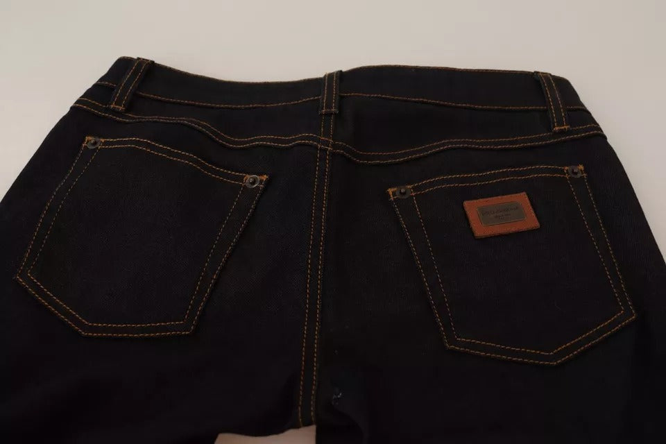 Dolce & Gabbana Blue Cotton Stretch Slim Fit Denim Jeans | Regal Royce
