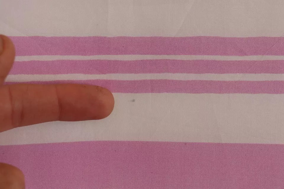 Dolce & Gabbana Pink White Striped Cotton Wrap Shawl Scarf | Regal Royce