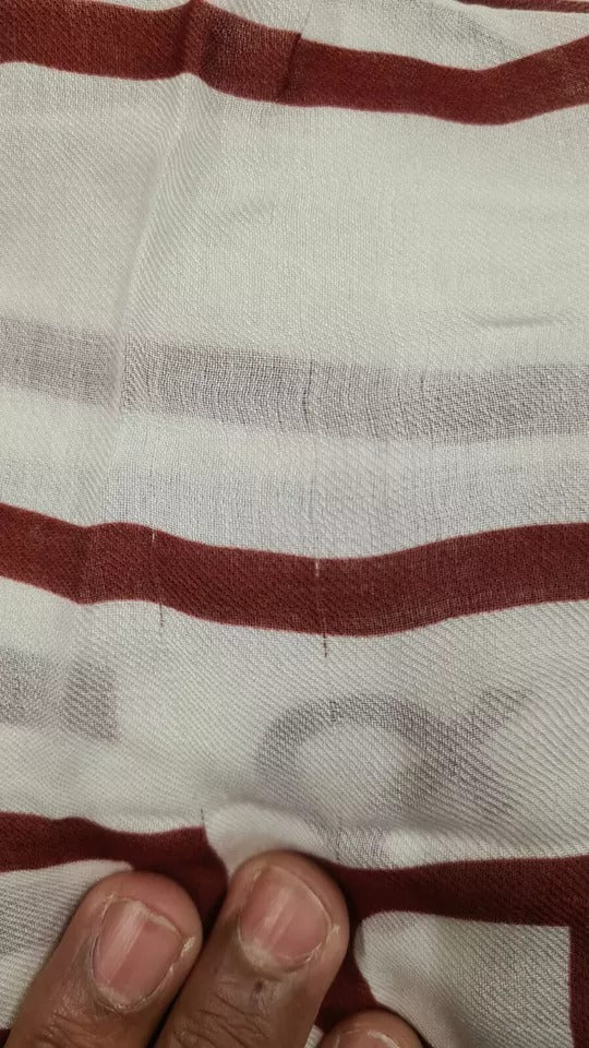 Dolce & Gabbana White Red Printed Wrap Shawl Modal Scarf | Regal Royce