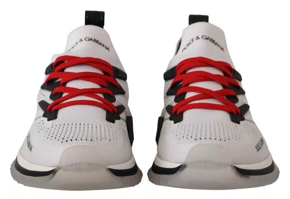 Dolce & Gabbana White SORRENTO Sport Stretch Men Shoes Sneakers | Regal Royce