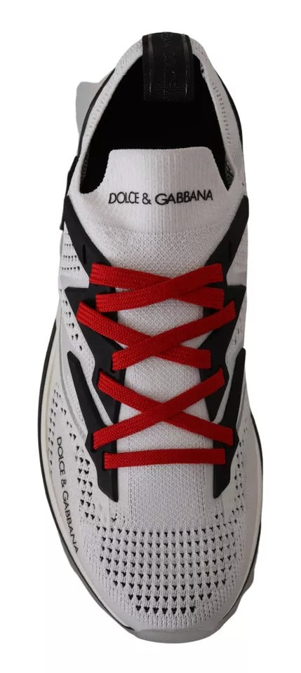 Dolce & Gabbana White SORRENTO Sport Stretch Men Shoes Sneakers | Regal Royce