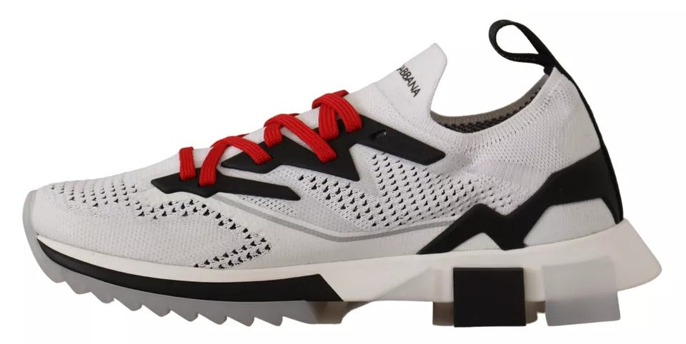 Dolce & Gabbana White SORRENTO Sport Stretch Men Shoes Sneakers | Regal Royce