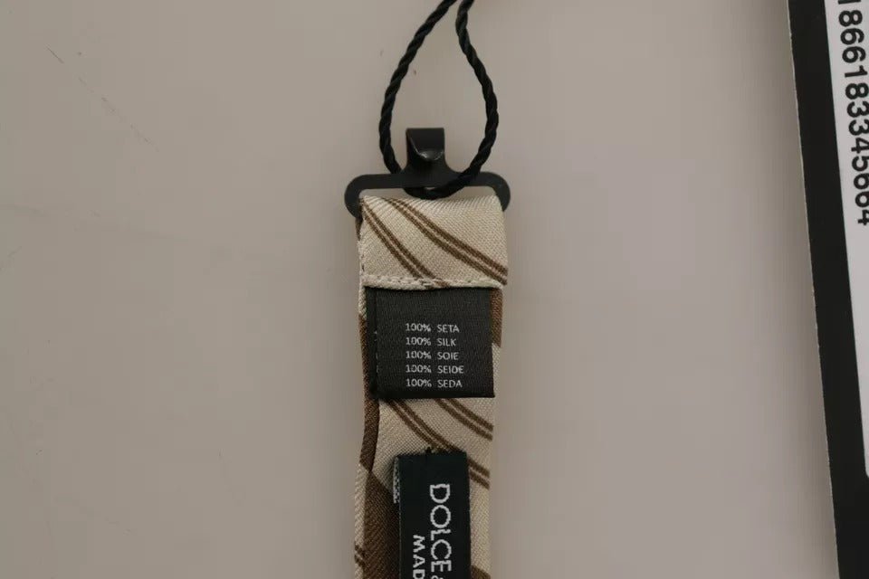 Dolce & Gabbana Multicolor Patterned Adjustable Neck Bow Tie Men | Regal Royce