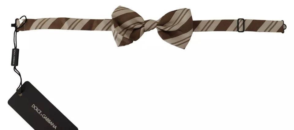 Dolce & Gabbana Multicolor Patterned Adjustable Neck Bow Tie Men | Regal Royce