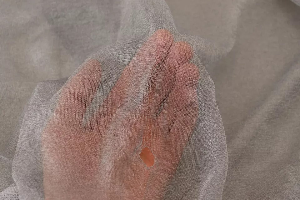 Dolce & Gabbana Gray See Through Turtleneck Pullover Sweater | Regal Royce