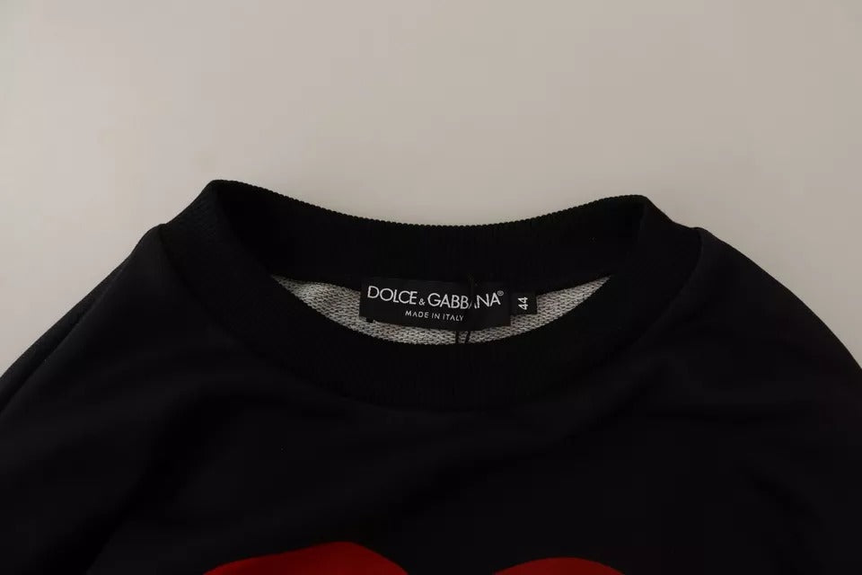 Dolce & Gabbana Black Cupid Print Hoodie Sweatshirt Sweater | Regal Royce