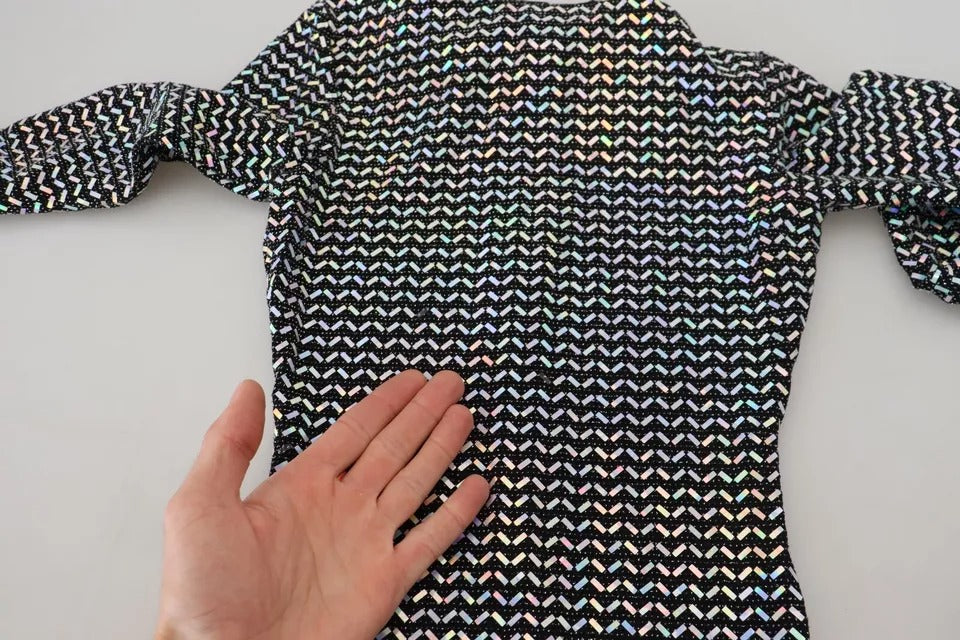 Dolce & Gabbana Black Embellished Nylon Bodycon Mini Dress | Regal Royce