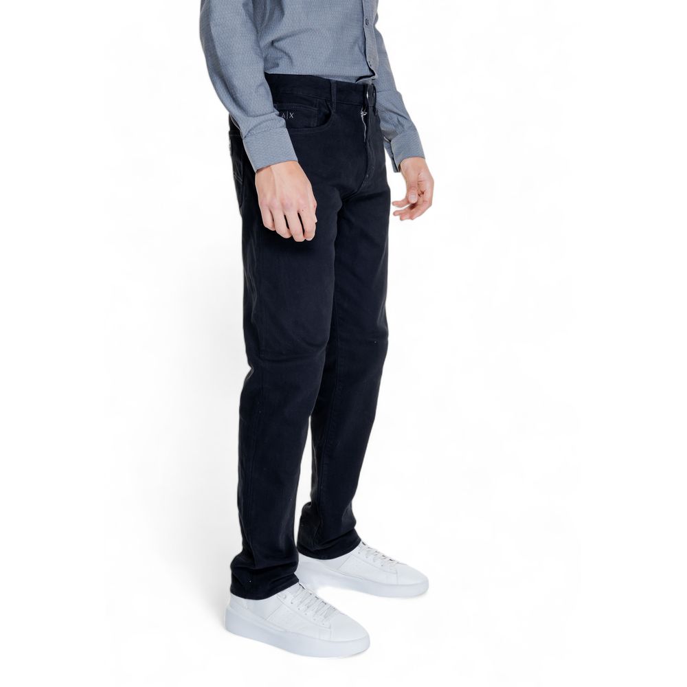 Armani Exchange Black Cotton Skinny Pants | Regal Royce