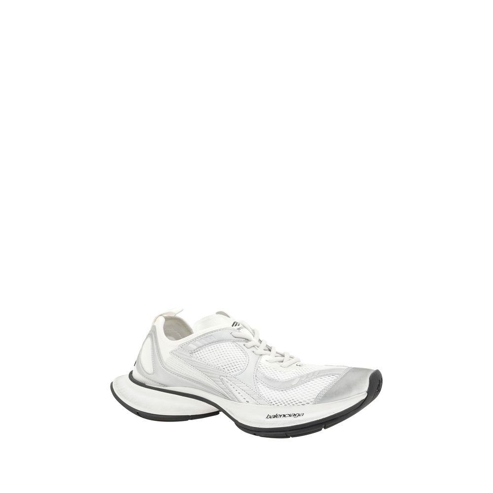 Balenciaga White Polyurethane Athletic Sneakers | Regal Royce