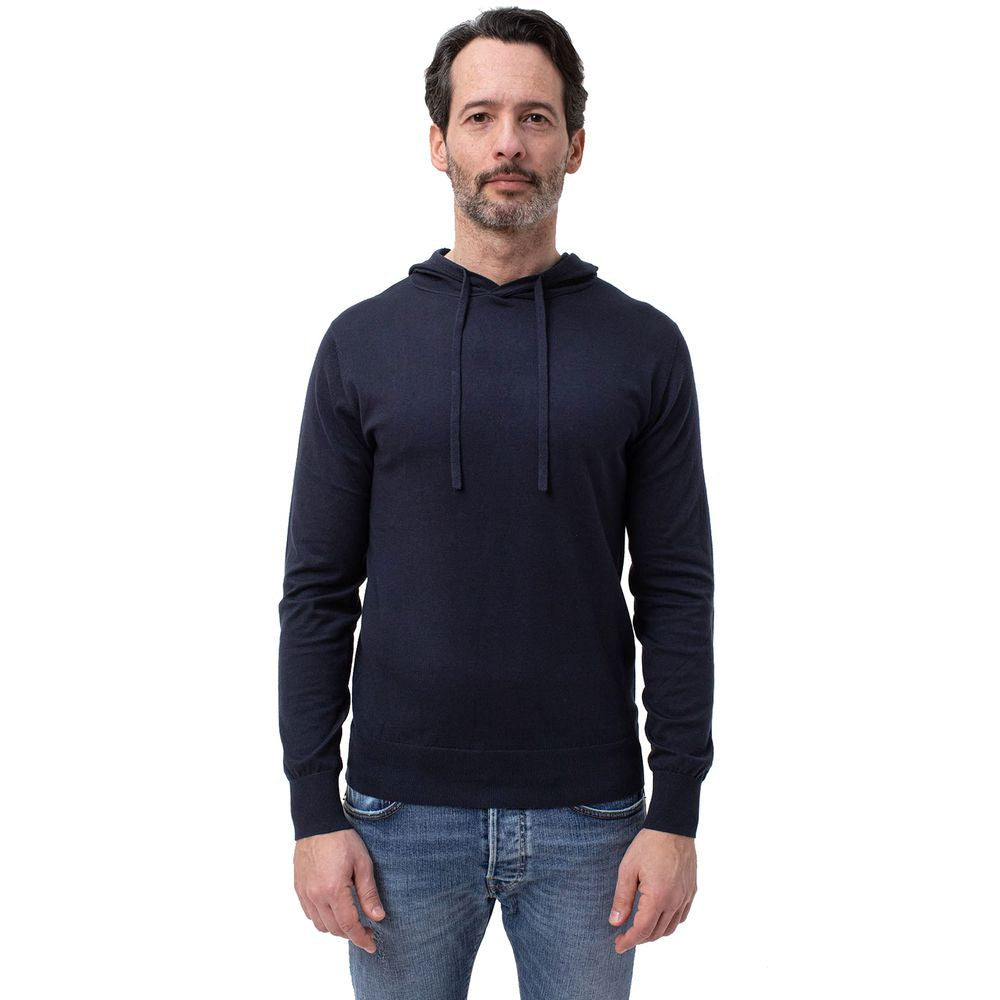 People Of Shibuya Blue Cotton-Cashmere Men's Hoodie