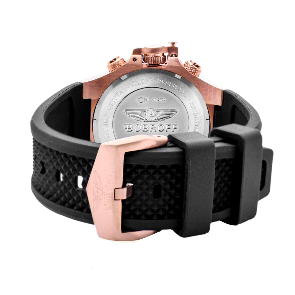 Bobroff Black Rubber Sport Watch | Regal Royce