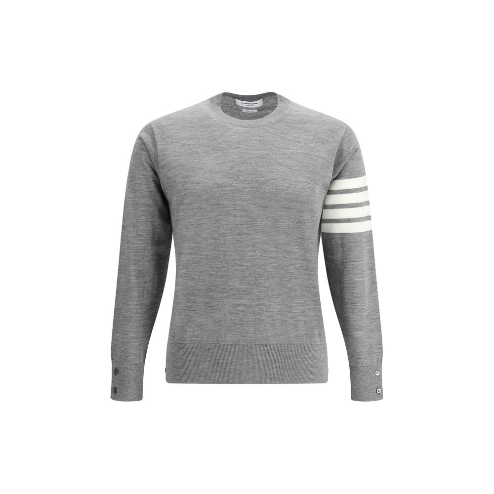 Thom Browne Gray Fleece Wool Sweatshirt | Regal Royce
