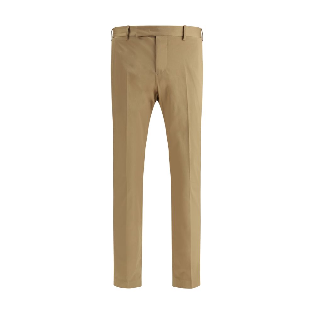 PT Torino Beige Cotton Casual Pants