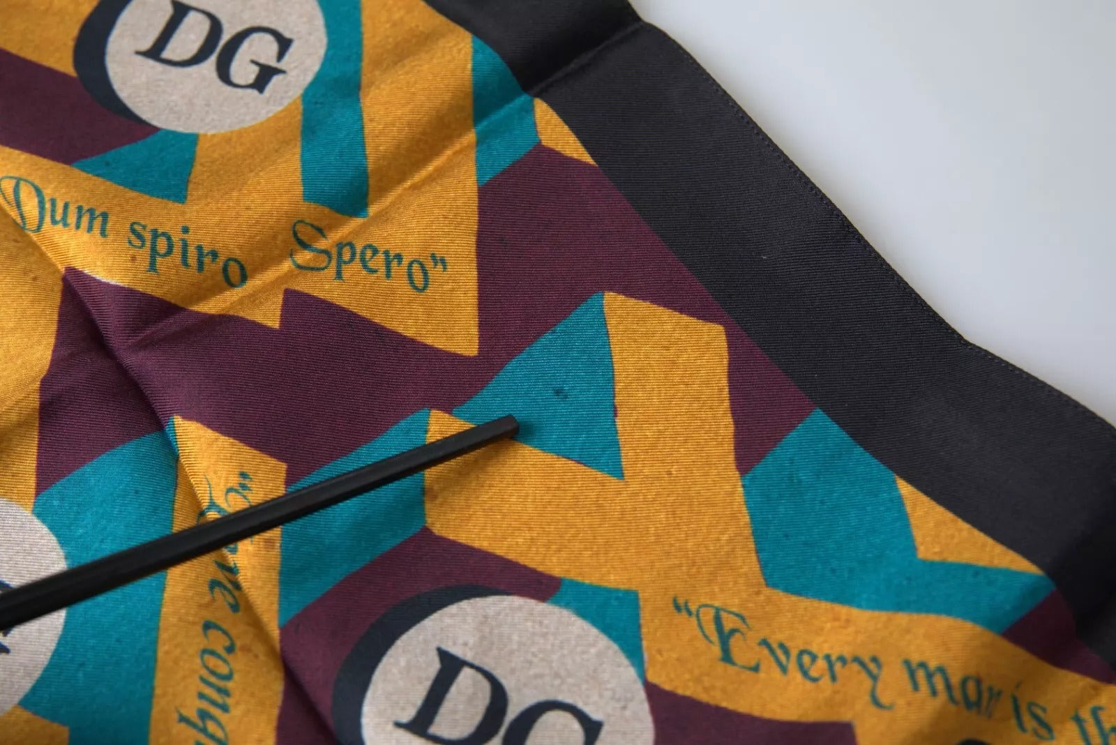 Dolce & Gabbana Multicolor Printed Square Handkerchief Scarf | Regal Royce