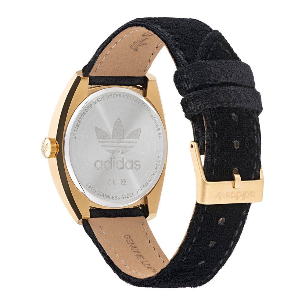 Adidas Black Leather Dress Watch | Regal Royce
