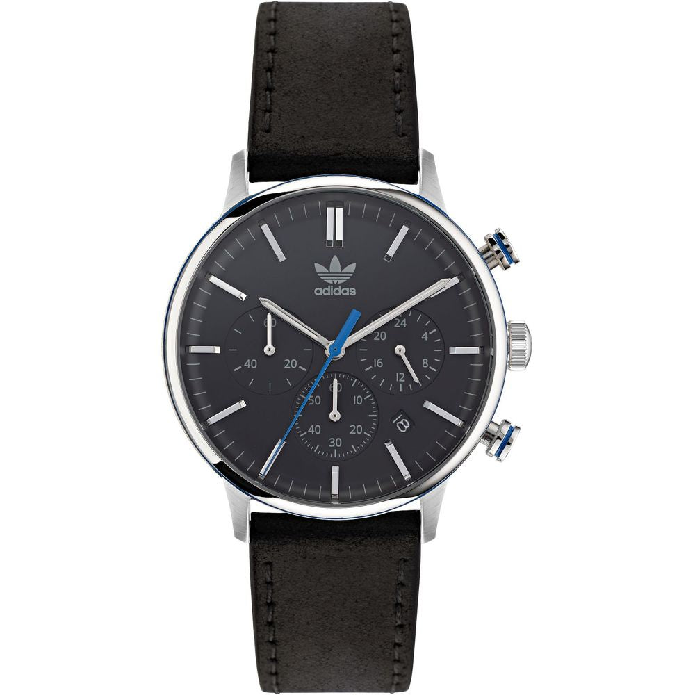 Adidas Black Leather Dress Watch | Regal Royce