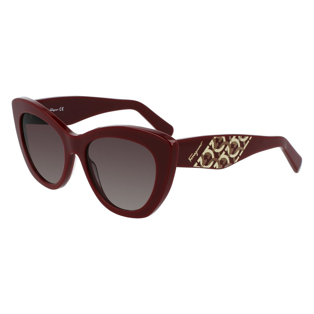 Salvatore Ferragamo Bordeaux Acetate Sunglasses | Regal Royce