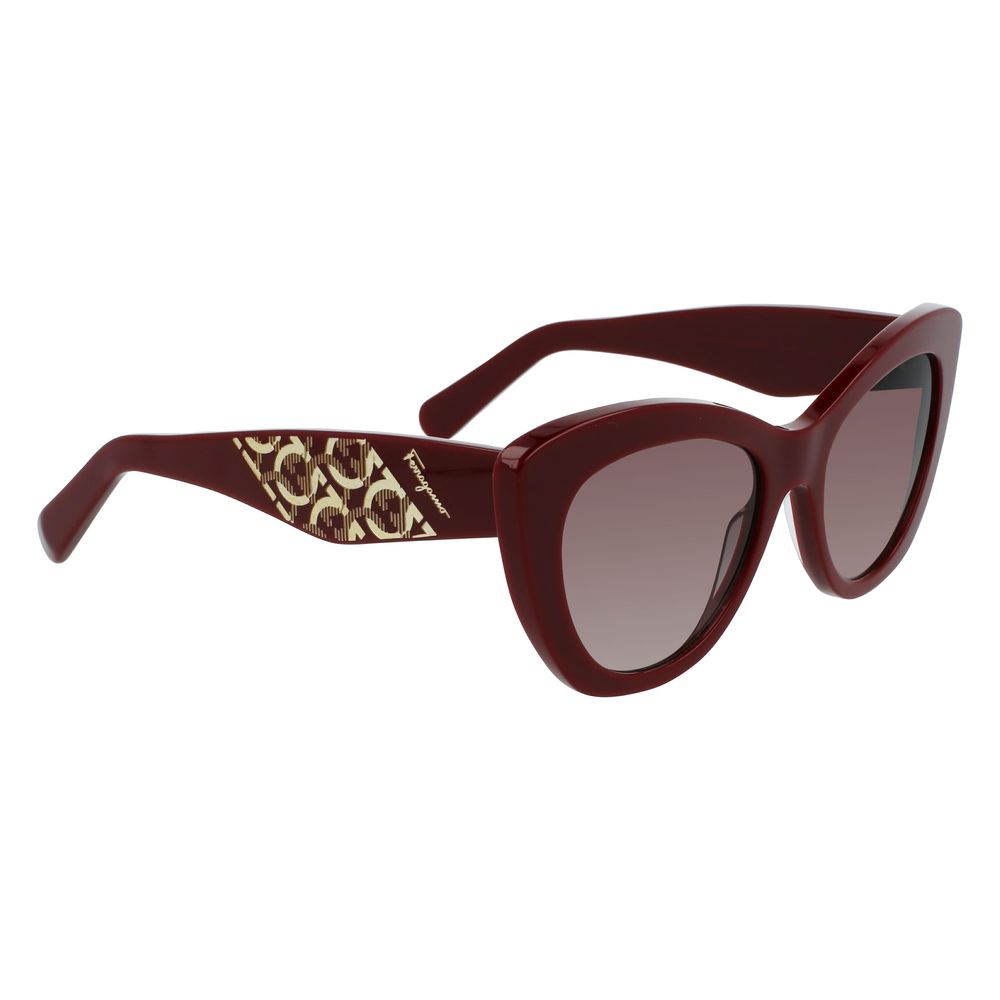Salvatore Ferragamo Bordeaux Acetate Sunglasses | Regal Royce