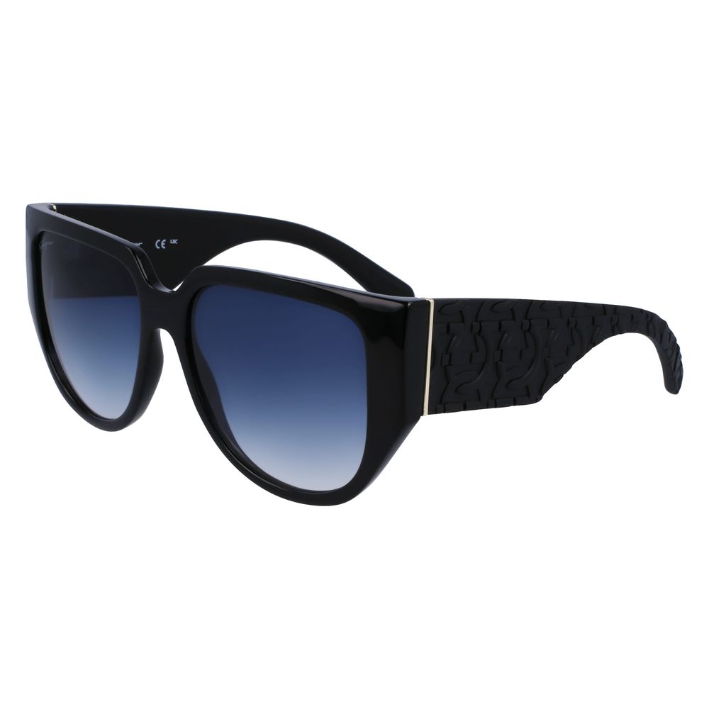 Ferragamo Black Bio Injected Sunglasses | Regal Royce