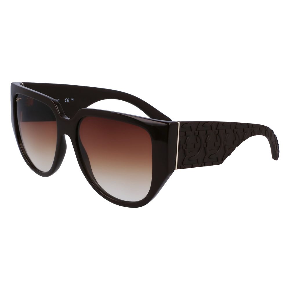 Ferragamo Brown Bio Injected Sunglasses | Regal Royce