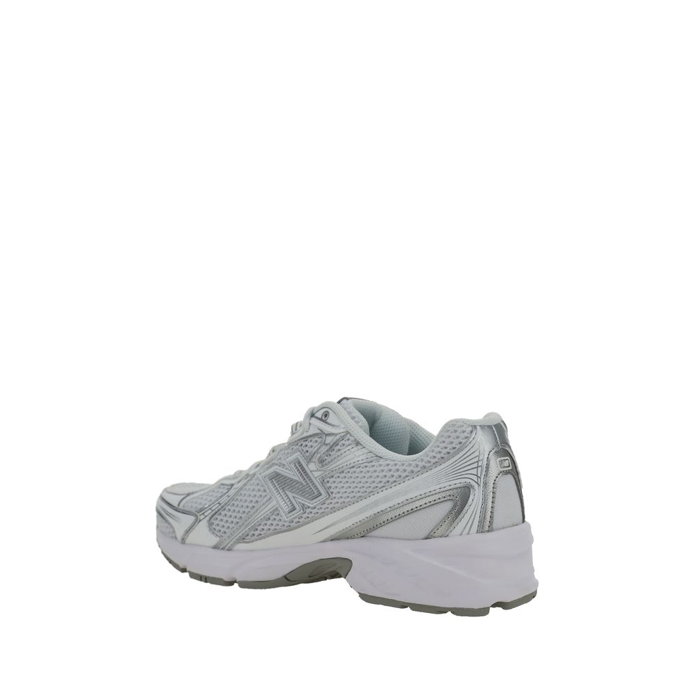 New Balance White Polyurethane Athletic Sneakers | Regal Royce