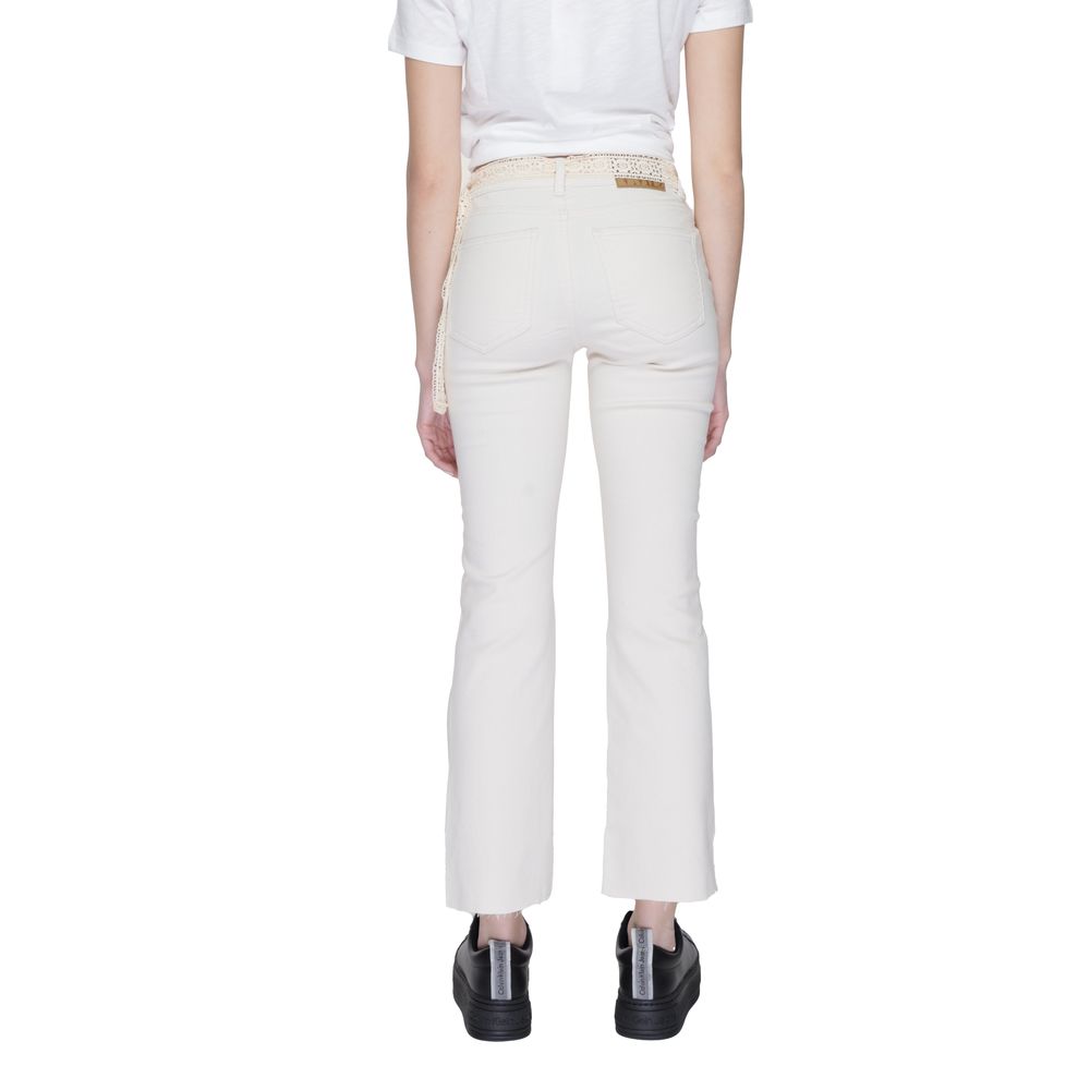Vero Moda Beige Cotton Bootcut Jeans | Regal Royce