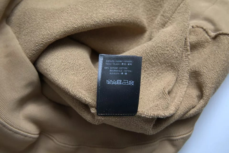 Balenciaga Brown Cotton Symbolic Molleton Bouclette Hooded Sweater | Regal Royce