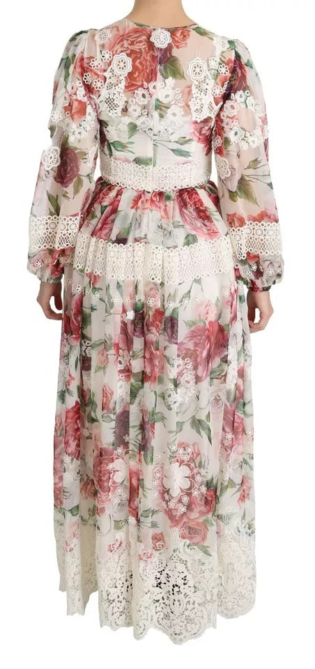 Dolce & Gabbana Multicolor Floral Maxi Sheath Dress | Regal Royce